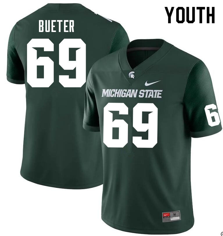 Youth #69 Blake Bueter Michigan State Spartans College Football Jerseys Sale-Green